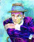 Leroy Neiman Canvas Paintings - Frank Sinatra The Voice